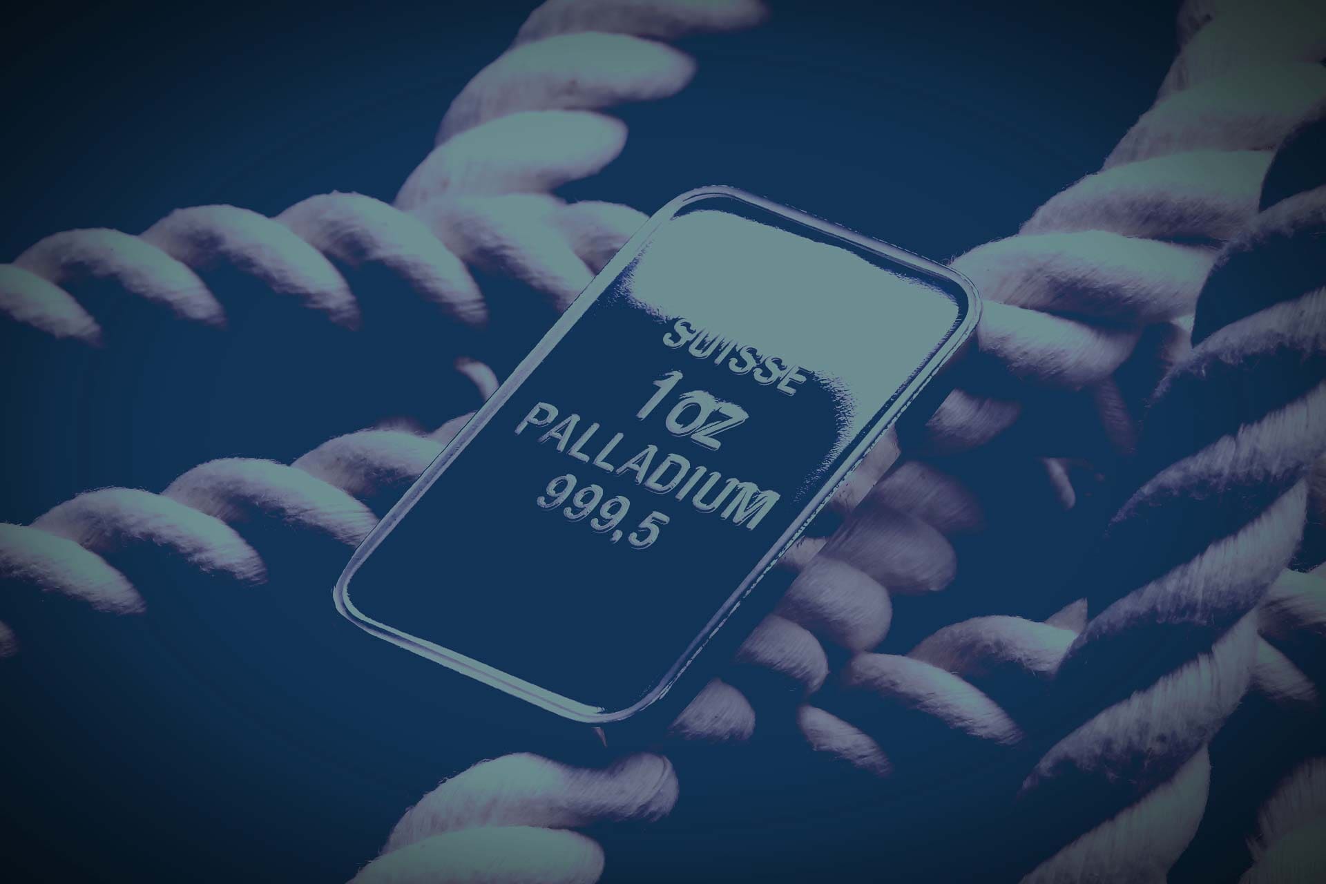 Palladium leaves gold in its dust