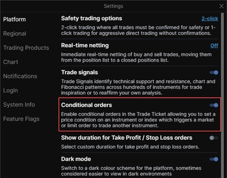 Conditional Orders